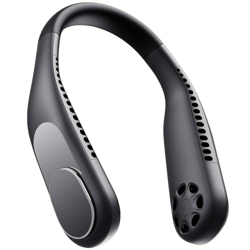 Personal Neck Fan, 6000mAh Neck Fans Portable Rechargable Battery Operated Wearable Bladeless Neck...