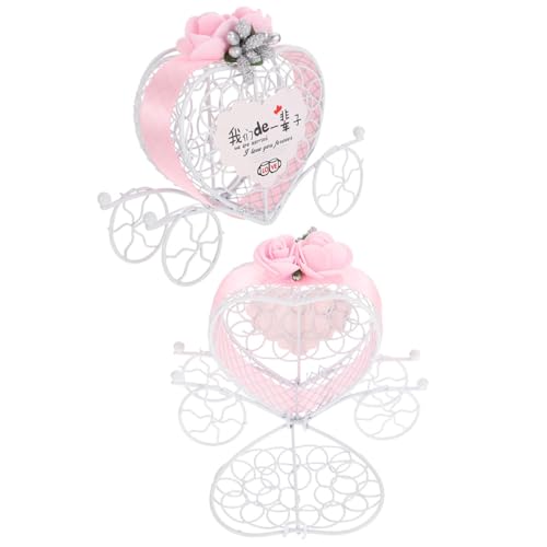 Homoyoyo Boîtes à Bonbons en Métal Lot de 2 Forme Carrosse pour Dragées Mariage Décoration Originale