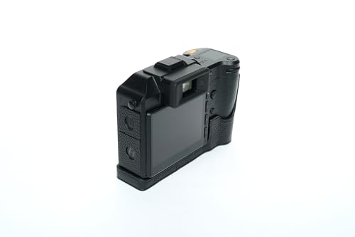 Funda de piel auténtica hecha a mano para Hasselblad X2D II 100C (piel negra con costuras negras) - imagen 5