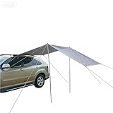 Car Awning for Subaru Forester 2018-2026, Portable Side & Tailgate Awning Waterproof Sun Shade Camping Canopy,Grey- 9.84' x6.56'