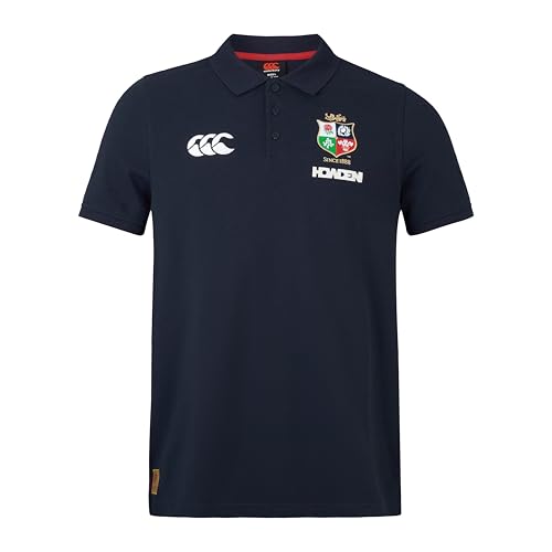 Canterbury Men's British & Irish Lions Canterbury Pique Polo Shirt, Dark Sapphire, XS