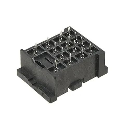 Zócalo PYF14A de 14 pines con aislamiento premium para montaje seguro de relés en PCB