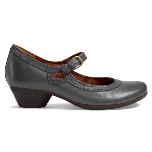 SHODENSE Women Retro Chunky Heel Mary Jane Shoes Round Toe Ankle Strap Dress Pumps Sandals 2 inch Mid Block Heel Mary Janes Two Tone Matte Buckle Retro Comfort Wedding Casual Ladies 4-11 M US2