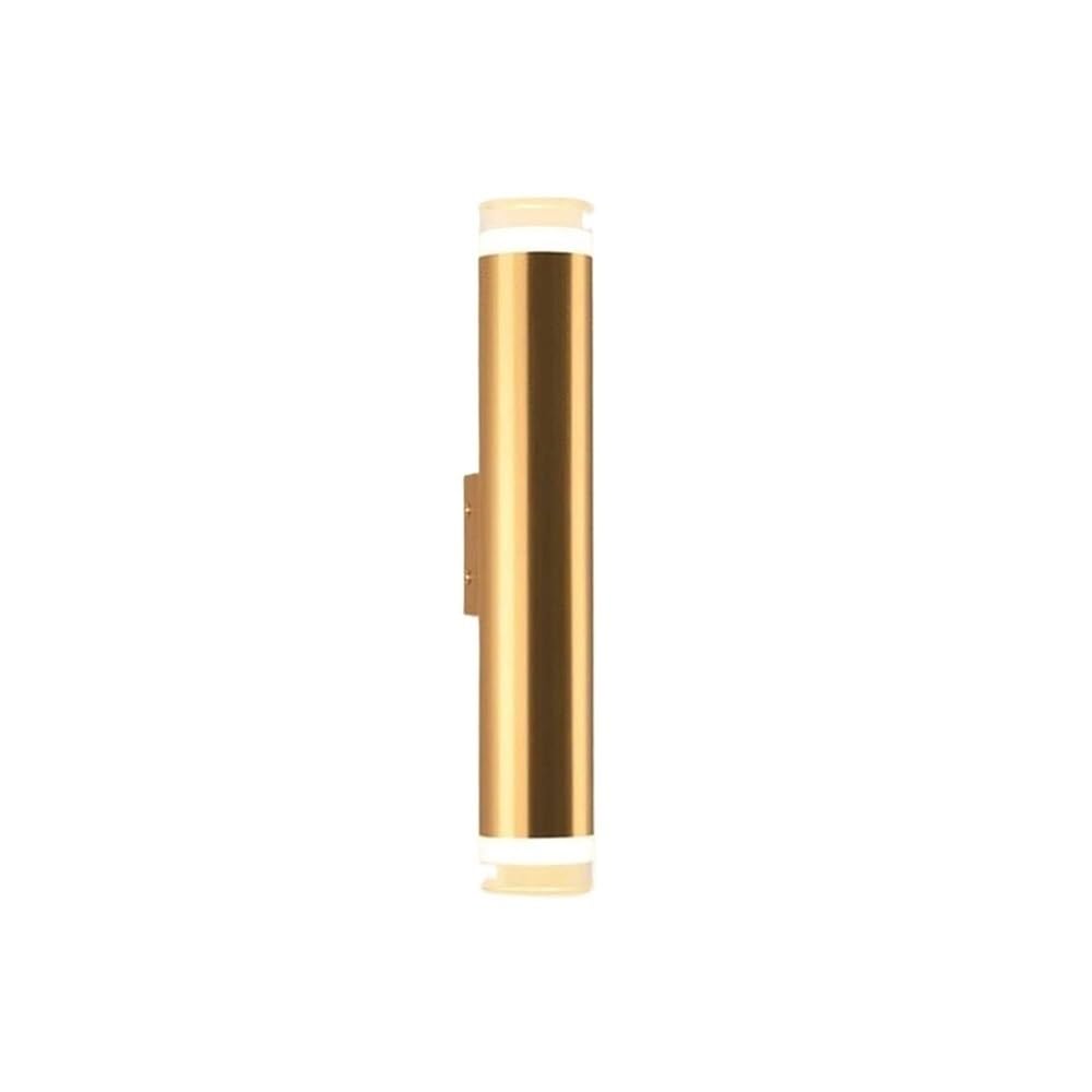 OZBMA Modern Long Tube Wall Light Up and Down Lighting LED Sconce Cylindrical Aluminum Lamp for Bedrooms Bedside Cabinet Hallway Aisle Stairs(3000K,36cm/14.1in) (3000K 36cm/14.1in)