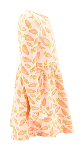 Image of Girls Long Sleeve Ruffled Dresses for Toddlers and Kids