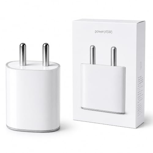 Image of 33W Type C Power Fast Charger Adapter with C-to-C Cable for Phone 1 | Phone 2a Plus | Phone 2a | Phone 2 | 33-watt Rapid Charge USB C Fast Charging Adaptor for Mobile Phone, White