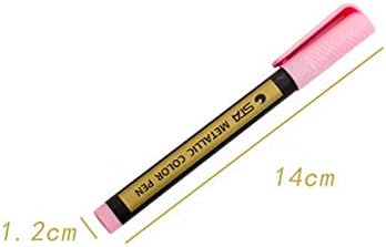 Miniatura 9 de Elonglin Rotuladores metálicos, juego de 10 colores metálicos para regalo de felicitación de cumpleaños, fabricación de tarjetas, pintura en roca,
