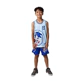 Bioworld Sonic The Hedgehog #91 Youth Boy Basketball Jersey and Lounge Shorts Set 6/7 (S)