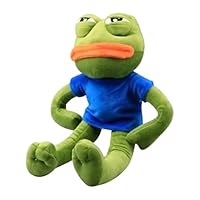 Pepe The Frog Sad Plush, Soft Toddler Anime Stuffed Sad Frog Doll, Frogs Anime Plush Toys, Soft Cartoon Cute Collectible Doll For Kids Baby Indoor Valentines Christmas Birthday Boy Easter Girl