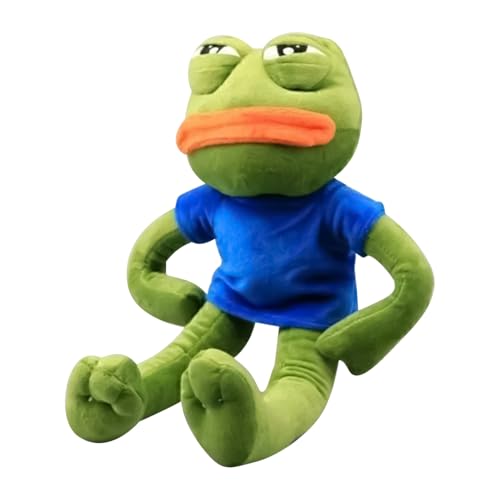 Pepe The Frog Sad Plush, Soft Toddler Anime Stuffed Sad Frog Doll | Cartoon Plush Toy Comfortable Touch For Indoor Easter Christmas Birthday Valentine Toddler Boy Girl Baby Pepe The Frog Sad Plush, Soft Toddler Anime Stuffed Sad Frog Doll | Cartoon Plush Toy Comfortable Touch For Indoor Easter Christmas Birthday Valentine Toddler Boy Girl Baby