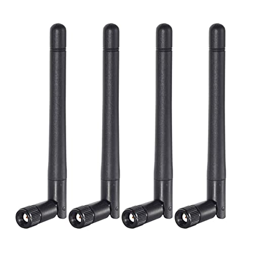 Image of Bingfu Dual Band WiFi 2.4GHz 5GHz 5.8GHz 3dBi MIMO RP-SMA Male Antenna (4-Pack) for WiFi Router Wireless Network Card USB Adapter Security IP Camera Video Surveillance Monitor