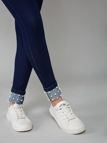 Image of Dolce Crudo Distressed High Rise Skinny Jeans for Women