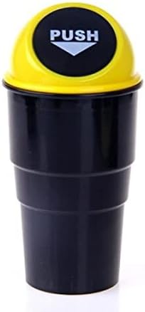 SOLDOUTAuto Trash Dust Case Mini Car Trash Garbage Can Holder Bin Box Car Styling Interior Accessories (Yellow)