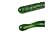 Green Cucumber Shape Pyrex Massage Wand Stick Glass Massager Perfect Curve Studded Design