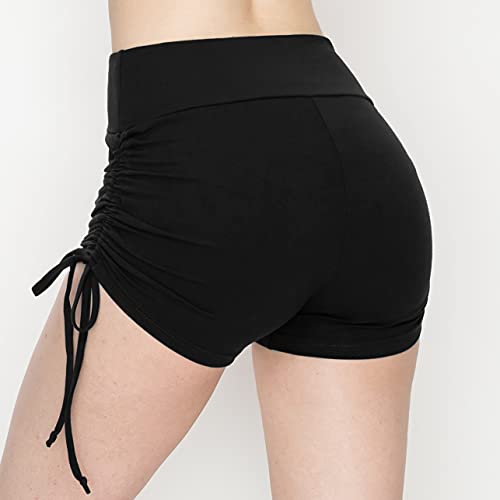 Image of ALWAYS Faux Leather Shorts - High Waist Active Stretch Yoga Short Pants for Women