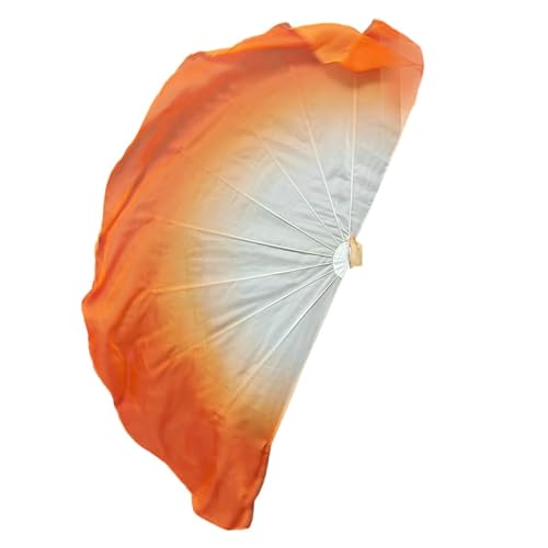 Abanicos de seda natural con mango de espina de pescado para baile