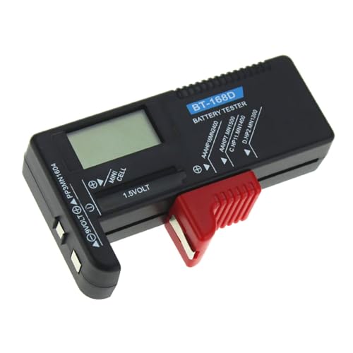 PRETYZOOM Portable Digital Battery Capacity Tester High Accuracy Electrical Battery Checker with Display for Home Office and Travel Use Versatile Voltage Indicator Tool