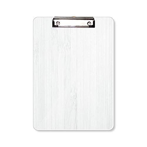 Porte-bloc en bois blanc chic format A4 pour une organisation haut de gamme