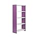 Scaffale con viti per bambini Habitat 5 ripiani Viola/Bianco Simonrack 1600 x 600 x 300 mm - Scaffale per bambini - Scaffale per bambini 100 kg di capacità per ripiano