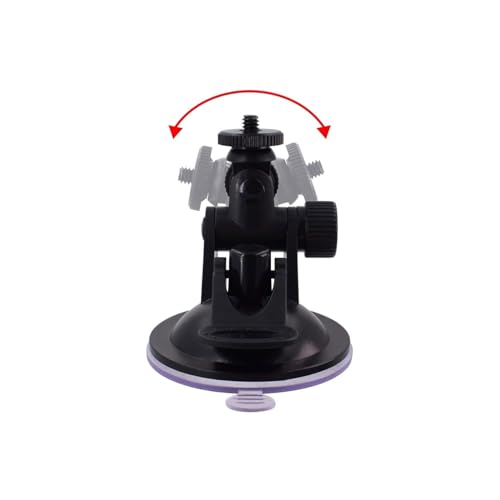 Image of PHOTOMAX Solutions Car Windshield Suction Cup Mount with 1 /4 inch Tripod Screw Super Clamp for DSLR Camera (Universal Mini Camera Suction Mount)