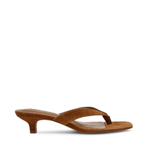 Steve Madden Steve Madden Women's Tracie Heeled Sandal, Chesnut Suede, 6