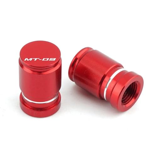 Capuchon de potence et valve moto MT09 rouge pour look sportif Yamaha