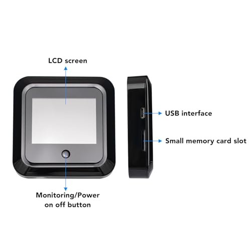 Caméra Judas Numérique Grand Angle 120° écran HD 2,4 Pouces Porte Sécurité Domestique
