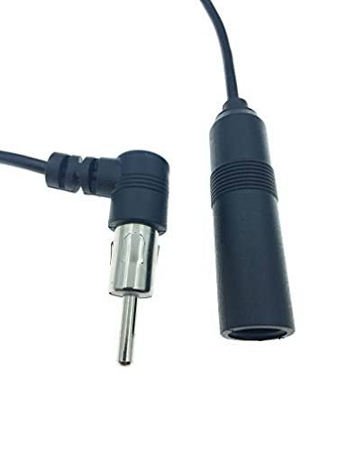 Redyutou W-006 Car Radio Antenna Universal Din Male To Female Car Audio Modified Dvd Navigation Cd Player Radio Antenna Extension Cable Conversion Cable 14 Inch/35Cm thumb #1