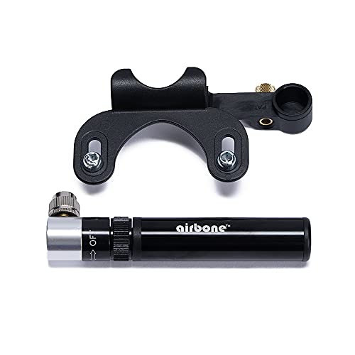 EyezOff Airbone ZT-726 Mini Dual Function Bicycle Pump - Compact Manual Pump + CO2 Inflator (100PSI)