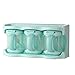 MOLUO Scatola condimento Ulti aromatizzanti Box for la plastica condimento Box Rack Condimento Utensili da Cucina (Color : 3 Blue)