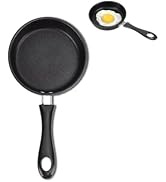 Brrnoo Poêle à frire anti-adhésive pour induction avec poignée confortable pour œufs et omelettes