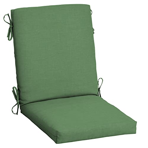 Image of Arden Patio Dining Outdoor Chair Cushions, 20x44, Rain-Proof Seat Pad, Fade-Resistant Outdoor Cushion Bright Moss Green Leala