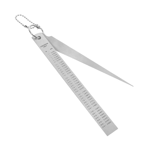 DONFAMDS Automotive Gap Gauge 1-15mm Precision Stainless Steel Feeler Gauge for Car Bolt and Wire Thickness