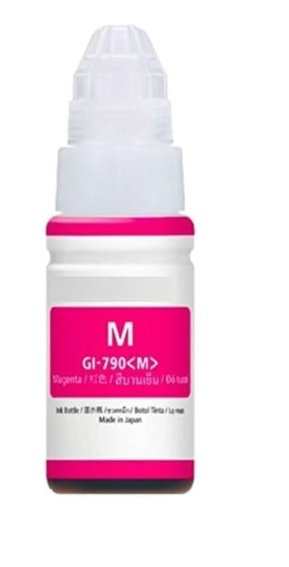 Image of GI-790 Compatible for Canon Pixma Ink Suitable for G1000, G1010, G1100, G2000, G2002, G2010, G2012, G2100, G3000, G3010, G3012, G3100, G4000 Printers (GI-790 Magenta Ink 1 Pcs)