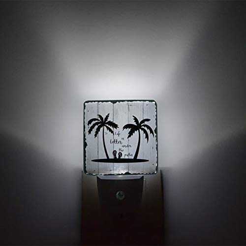 Plug-in-Night-Light-Lamp-with-SensorSummer-Palm-Tree-Flip-Flops-SketchWall-LED-Nightlights-Auto-Dusk-to-Dawn-Sensor-for-BedroomBaby-NursingBathroomKitchenStairs-Home-Decor-Rustic-Wooden-Grain 310vaR9idjL