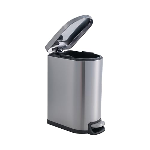 Caneca de basura antideslizante de acero inoxidable 10L miniatura 5