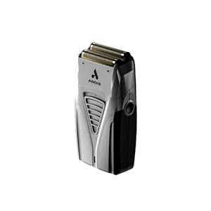 Andis 17240 TS-1 Pro-Foil Lithium-Ionen-Kabel-/Akku-F... mit superweichen Titanschneidern – für eine gründliche, sanfte Rasur – wasserdichter Doppelspannungsrasierer mit Ladegerät – Grau