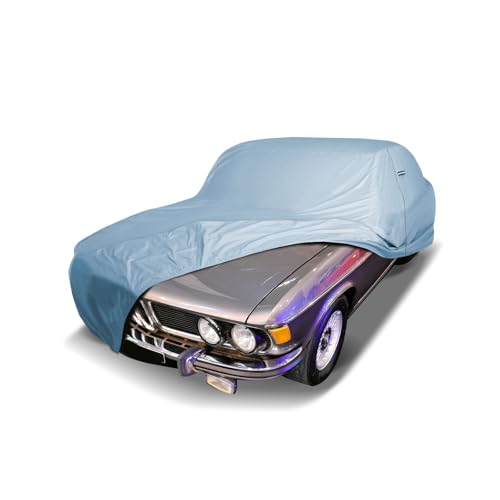 Image of iCarCover Premium Car Cover for 1974-1977 BMW E3 3.3Li Heavy Duty Waterproof All-Weather Automobiles Custom Fit Indoor Outdoor UV Snow Protection Covers with Straps and Bag