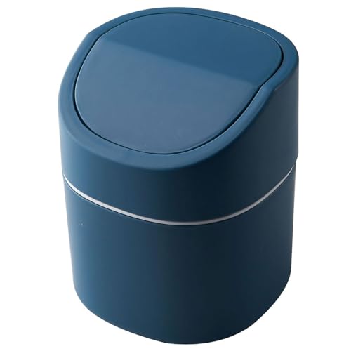 secchio spazzatura Cestino per il desktop in plastica lattina 2L di immondizia con bidone dei rifiuti sigillati adatto per la scrivania da cucina da cucina da cucina da cucina bidoni spazzatura