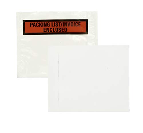 Quality Park Packing List Envelopes; Clear Self Adhesive Pouch, 4-1/2 X 5-1/2, Packing List/Invoice Enclosed, For Shipping, 100 Per Carton (Qua46894) #TOP2