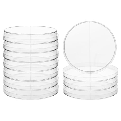 Boîtes de Pétri en Plastique Labasics à 2 Compartiments, 85x13 mm, Lot de 10 Pièces