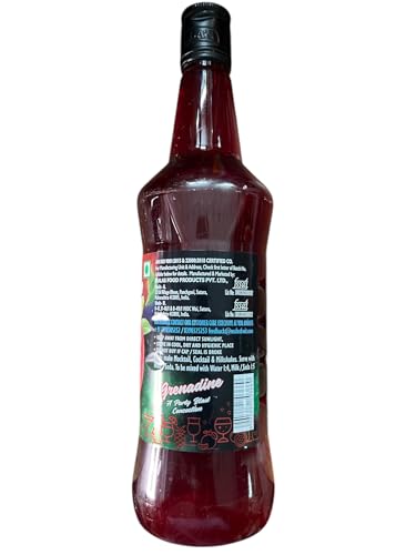 Image of Mala's Fruit Mocktail Syrup Grenadine Cordial 750ML Bottle | Mixer for Shakes, Cocktails, Drinks, Sharbat, Sorbets, Juices, Beverages (Pack of 3)