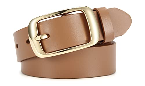 CHAOREN Womens Belts for Jeans - Leather Belt Women 1.3" Width - Genuine Leather Crafted by Hand 6