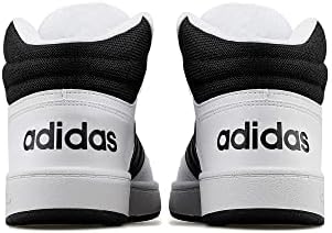 adidas Men's Hoops 2.0 MID Basketball Shoe, FTWR White Core Black, 11 | Image 3