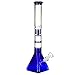 Aoheuo - Bong grande spessore da 40,6 cm, in vetro, per fumatori, 14,5 mm