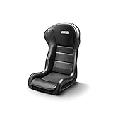 Premium Marke Sparco Sportsitz Stradale (Retro) Schwarz Kunstleder (Feste Rückenlehne)