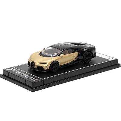 PosterCars - 1:64 Scale Bugatti Chiron Supersport Silk & Nocturne Black Hypercar League Collection No.10
