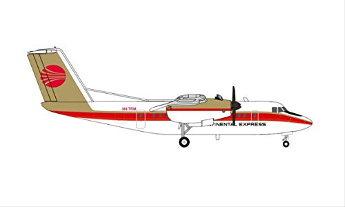 Continental Express De Havilland Canada DHC-7 Herpa réplica de avión regalo para pilotos