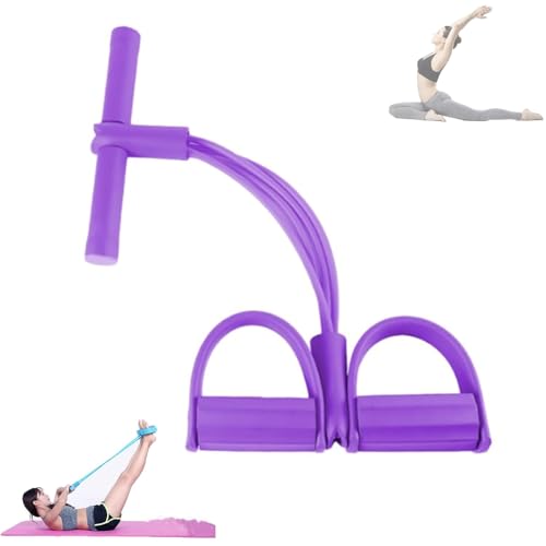 Image of Fashion Puller Exercise, 8-Tube Pedal Resistance Device, Pedal Resistance Band with Handle, Detachable and Adjustable Pedal Resistance Device for Arm,Waist Training & Stretching