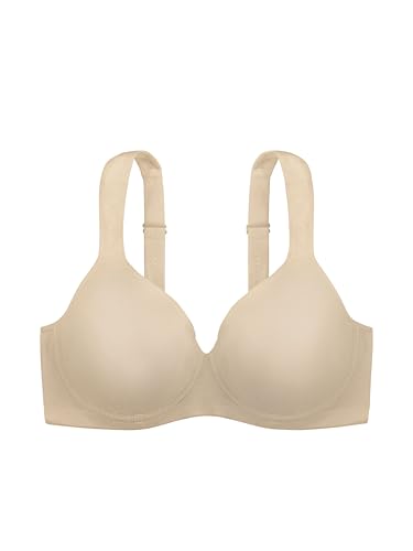 Dorina Damen Rachel BH – Leicht Gepolsterter Demi-BH mit Bügel und Geformten Cups, Verstellbaren Trägern und Weichem Mikrogewebe für Ganztägigen Komfort, Hautfarben